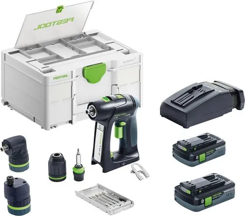 Festool Batteridrevet Boremaskin/Skruetrekk C 18 HPC 4.0 I-Set